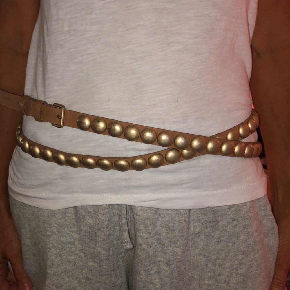 Haute Hippie Gold Studded Belt